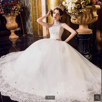 2016 new design ball gown lace appliques wedding dress cap sleeve high neckline wedding gowns sheer back dress best selling
2016 new design ball gown lace appliques wedding dress cap sleeve high neckline wedding gowns sheer back dress best selling