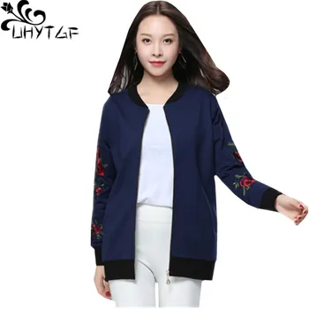 UHYTGF L-3XL oversized jacket women's Korean fashion womens spring coat Stand collar zipper printing Loose ladies outerwear 1228
UHYTGF L-3XL oversized jacket women's Korean fashion womens spring coat Stand collar zipper printing Loose ladies outerwear 1228