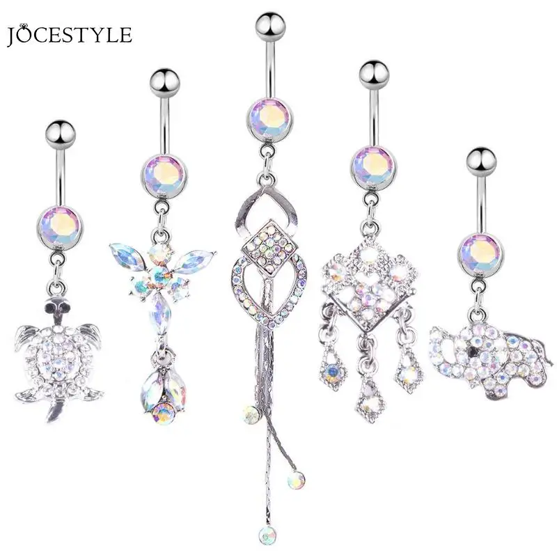 5pcs NEW Fashion Medical Steel Navel Nails Set Rhinestone Geometri Pendant Navel Nail Piercing Body Jewelry For Women
5pcs NEW Fashion Medical Steel Navel Nails Set Rhinestone Geometri Pendant Navel Nail Piercing Body Jewelry For Women