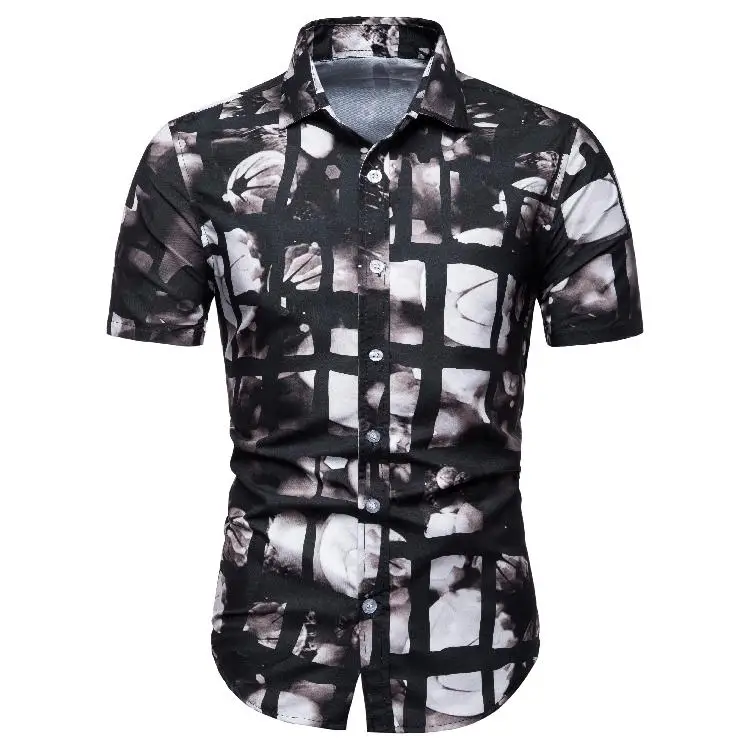 Shirt Dress Fashion Loose Blouse Mens Clothing Summer New model Shirts Men Floral Short-sleeved Camisa masculina
Shirt Dress Fashion Loose Blouse Mens Clothing Summer New model Shirts Men Floral Short-sleeved Camisa masculina