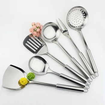 6pcs Kitchenware Stainless Steel Cooking Tool Kitchen Utensil Set Cook Turner Spatula Fork Cookware Upscale Kitchen Accessories
6pcs Kitchenware Stainless Steel Cooking Tool Kitchen Utensil Set Cook Turner Spatula Fork Cookware Upscale Kitchen Accessories