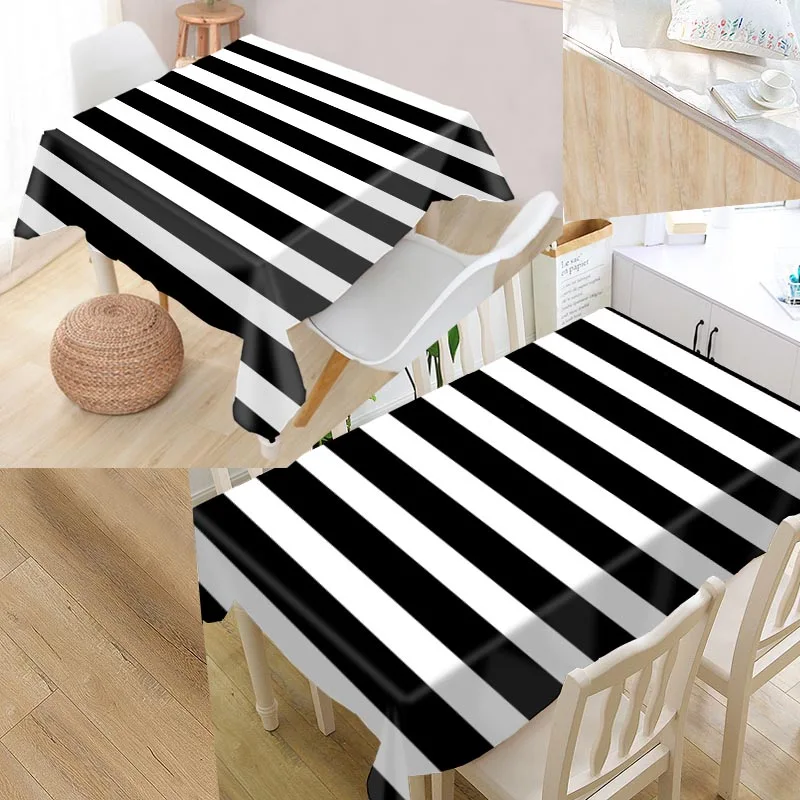 Custom Black and white lines Tablecloth Square /Rectangular Tablecloth For Wedding Table Cloth Cover TV Covers Tea Tablecloth
Custom Black and white lines Tablecloth Square /Rectangular Tablecloth For Wedding Table Cloth Cover TV Covers Tea Tablecloth
