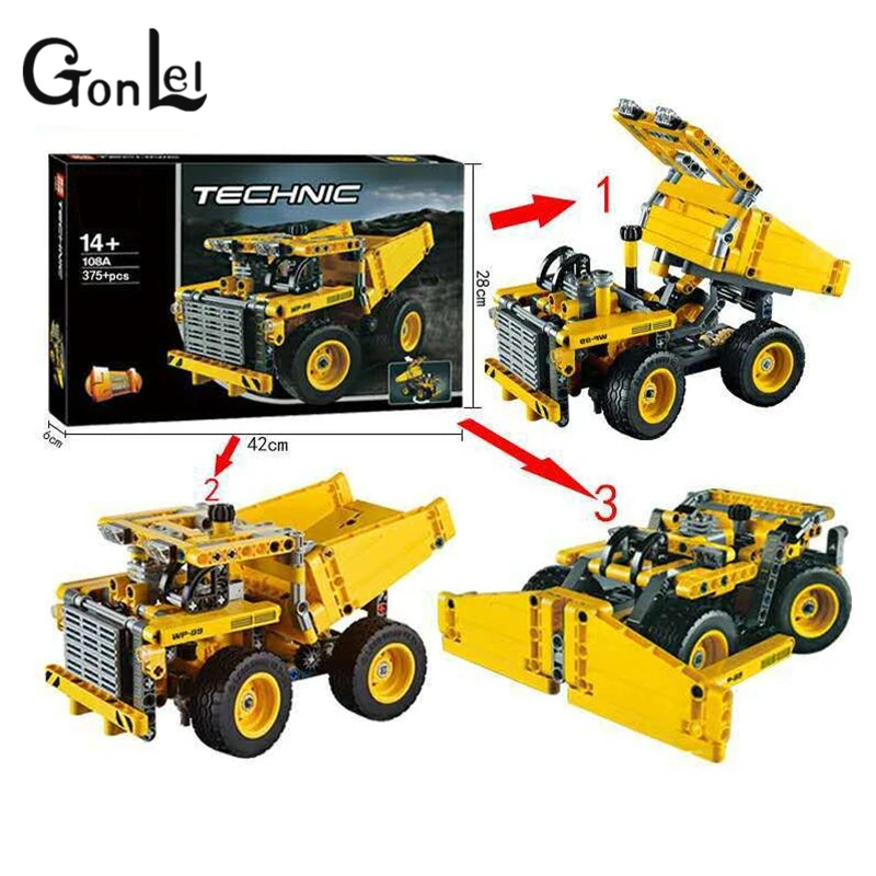 GonLeI Yile 108A Mining Truck Building Blocks 42035 Decoo 3363 technic bricks action creator car vehicle toys Legoingly