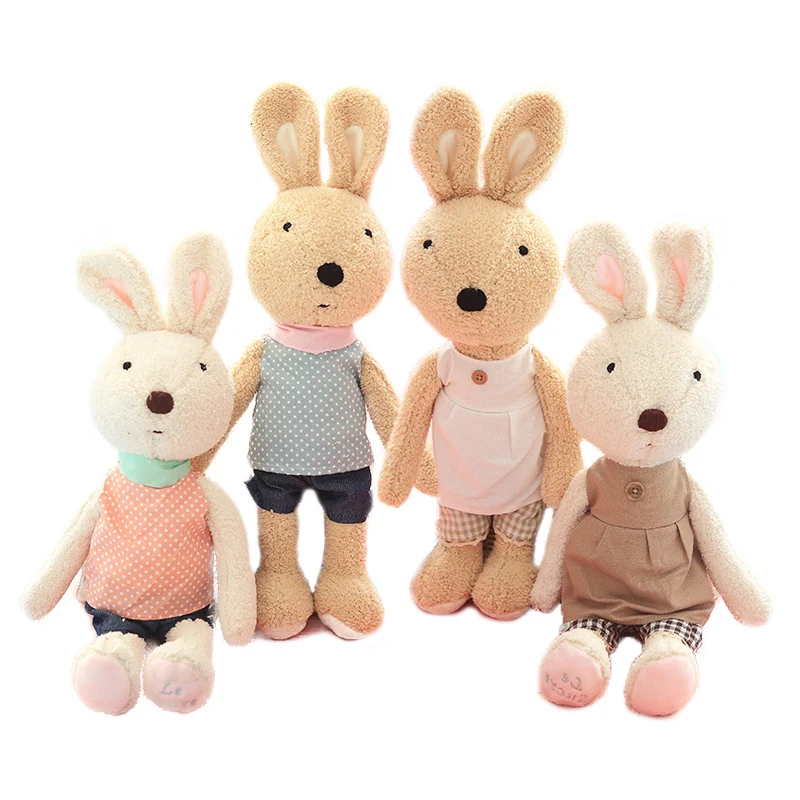 

1PC Kawaii Rabbit Plush Dolls Soft Suit Skirt Dress Bunny Rabbits Stuffed Animals Toys for Girls Halloween Gifts