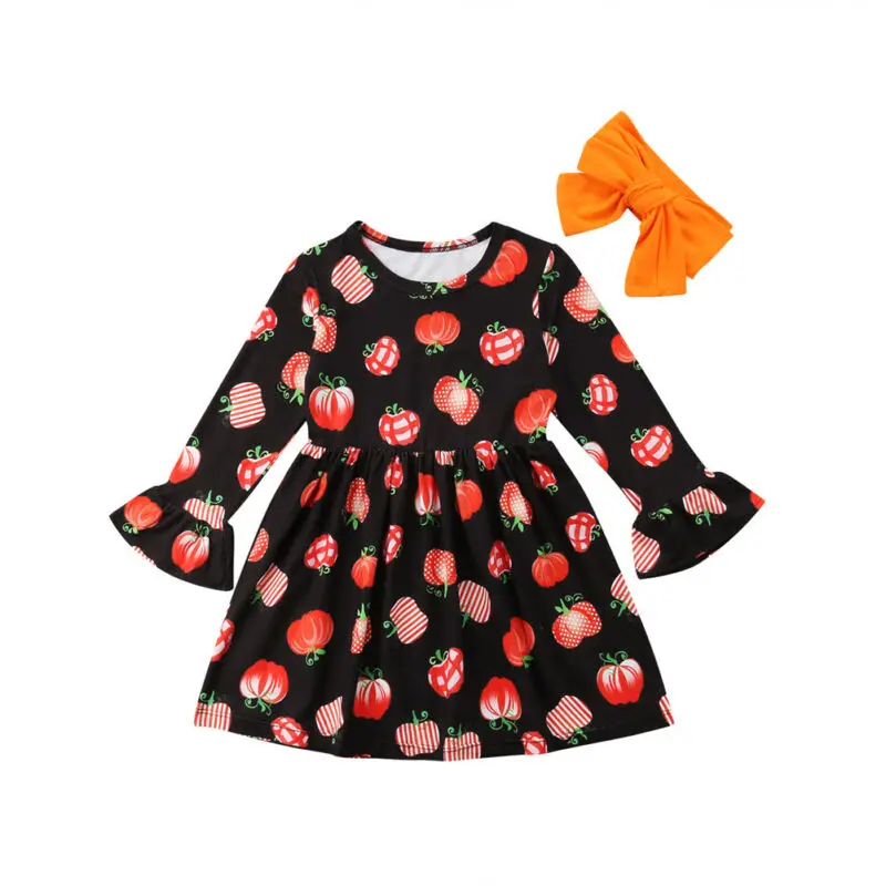 Focusnorm 1-5T Toddler Baby Girl Halloween Dress Print Pumpkin Long Sleeve Party Dress Headband Two Pieces Outfits Clothes
Focusnorm 1-5T Toddler Baby Girl Halloween Dress Print Pumpkin Long Sleeve Party Dress Headband Two Pieces Outfits Clothes