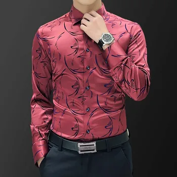 New Arrival Men Famous Clothing Plaid Long Sleeve Camis High Quality Satin Shirt Men Chemise Homme Casual Long Sleeve Slim Fit
New Arrival Men Famous Clothing Plaid Long Sleeve Camis High Quality Satin Shirt Men Chemise Homme Casual Long Sleeve Slim Fit