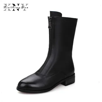 XiuNingYan Women Boots with Plush Pu Leather Round Toe Women Winter Boots Fashion Low-heeled Ankle Boots Woman Shoes Femininas
XiuNingYan Women Boots with Plush Pu Leather Round Toe Women Winter Boots Fashion Low-heeled Ankle Boots Woman Shoes Femininas