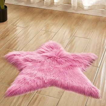 Blue White Pink Five-Pointed Star Fur Area Rugs Baby Room Bedroom Soft Shaggy Carpet Artificial Wool Sheepskin Long Hairy Rug
Blue White Pink Five-Pointed Star Fur Area Rugs Baby Room Bedroom Soft Shaggy Carpet Artificial Wool Sheepskin Long Hairy Rug