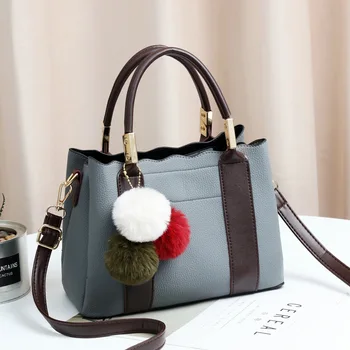 Fashion High Quality PU Leather Female Top-handle Bags Small Women Crossbody Tote Hair Ball Shoulder Bag Cute Messenger Handbags
Fashion High Quality PU Leather Female Top-handle Bags Small Women Crossbody Tote Hair Ball Shoulder Bag Cute Messenger Handbags