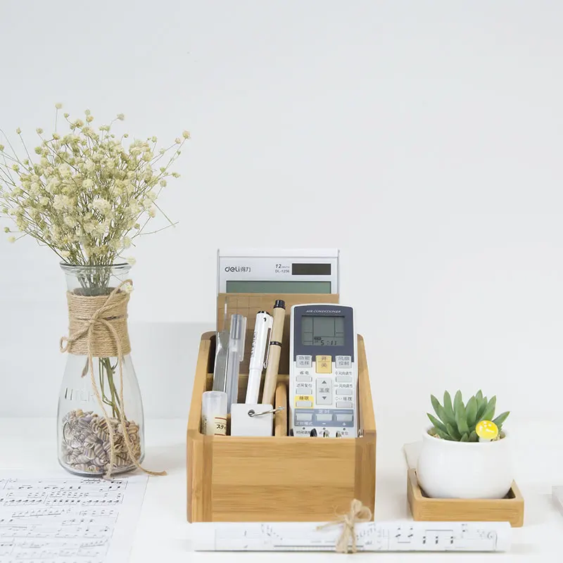 Modern Style Bamboo Storage Box Table Organizer 4 Slots Multi-Use Storage Box Wood Office Organizer Remote Controller Holder
Modern Style Bamboo Storage Box Table Organizer 4 Slots Multi-Use Storage Box Wood Office Organizer Remote Controller Holder