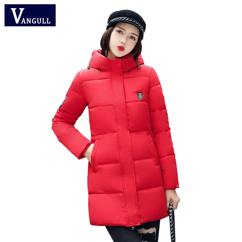 Women Winter Long Coats Hooded Thick Warm Jackets Ladies Elegant Slim Coat Pockets Fashion Parka Autumn Outwear VANGULL 2018
Women Winter Long Coats Hooded Thick Warm Jackets Ladies Elegant Slim Coat Pockets Fashion Parka Autumn Outwear VANGULL 2018