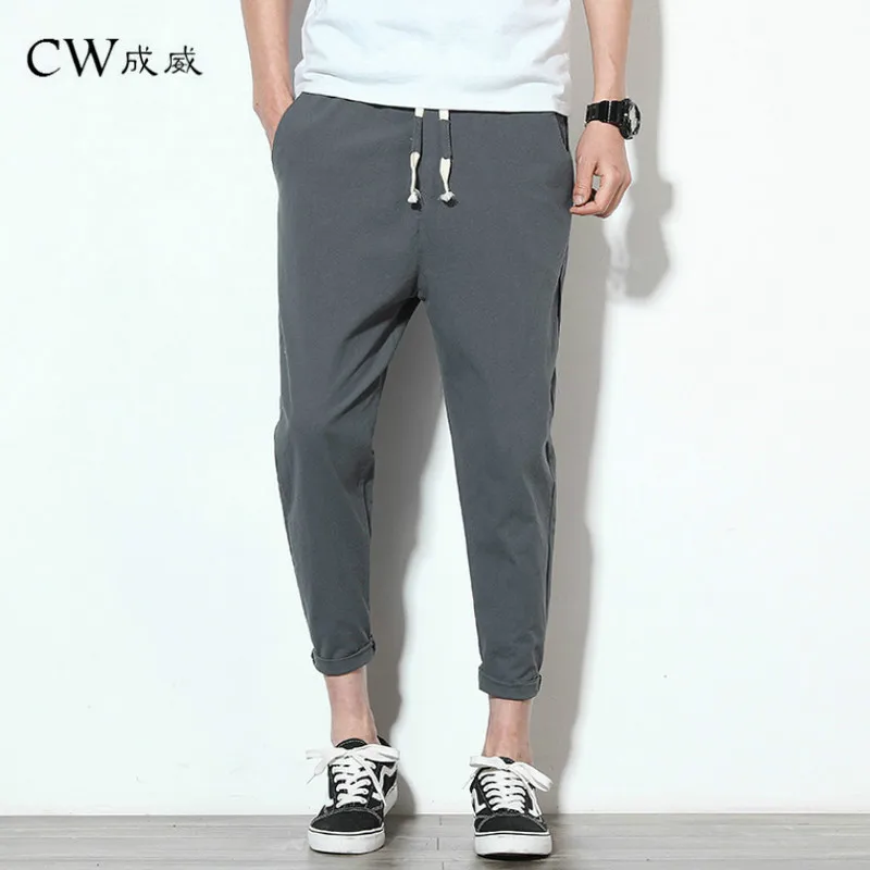 2019 New High quality Men's Summer Casual Pants Natural Cotton Linen Trousers White Linen Elastic Waist Straight Man's Pants
2019 New High quality Men's Summer Casual Pants Natural Cotton Linen Trousers White Linen Elastic Waist Straight Man's Pants