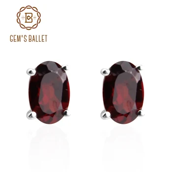 GEM'S BALLET Oval Garnet Stud Earrings Genuine 925 Sterling Silver Natural Gemstone Fine Costume Jewelry Accessories Women Gift
GEM'S BALLET Oval Garnet Stud Earrings Genuine 925 Sterling Silver Natural Gemstone Fine Costume Jewelry Accessories Women Gift