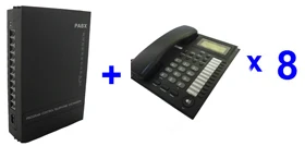 free shpping-PBX telephone system SV308( 3 Lines +8 Ext.) and 8pcs telephone set
free shpping-PBX telephone system SV308( 3 Lines +8 Ext.) and 8pcs telephone set