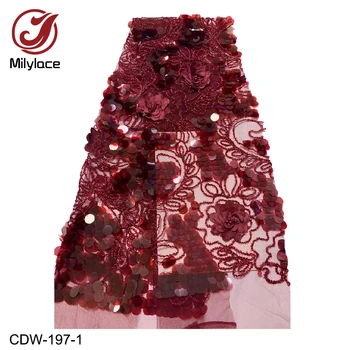 African 3D Applique Lace Fabric 2019 High Quality Tulle Lace with Big Sequins French Lace Fabric for Wedding Party CDW-197
African 3D Applique Lace Fabric 2019 High Quality Tulle Lace with Big Sequins French Lace Fabric for Wedding Party CDW-197