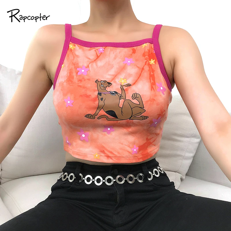 Rapcopter Backless Sleeveless Cartoon Sexy Top Women Printed Dog Cute Crop Tops Sweat Fashion Vest Top Summer Streetwear 2019
Rapcopter Backless Sleeveless Cartoon Sexy Top Women Printed Dog Cute Crop Tops Sweat Fashion Vest Top Summer Streetwear 2019