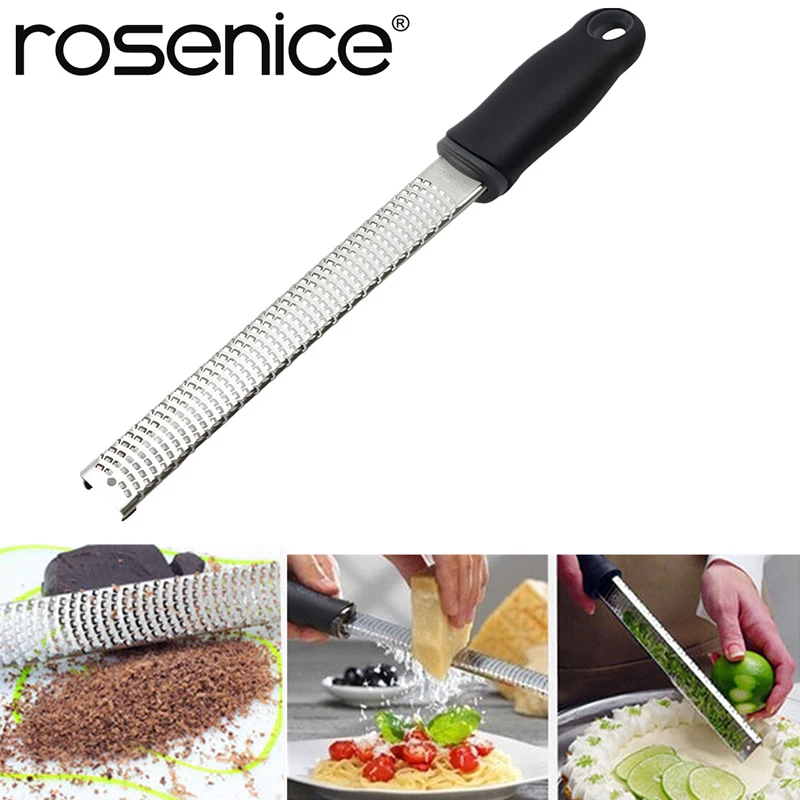 Cheese Grater Lemon Zester for Parmesan Ginger Nutmeg Chocolate Garlic with Razor Sharp Stainless Steel Blade Protective Cover
Cheese Grater Lemon Zester for Parmesan Ginger Nutmeg Chocolate Garlic with Razor Sharp Stainless Steel Blade Protective Cover