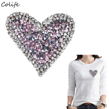 8 Colors Heart Patch Clothes With Rhinestone Washable Patch For Hats Diy Garment Apparel Accessories Patches Bag Sticker
8 Colors Heart Patch Clothes With Rhinestone Washable Patch For Hats Diy Garment Apparel Accessories Patches Bag Sticker
