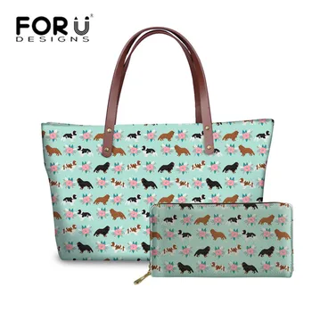 FORUDESIGNS Ladies Luxury Design Handbags&Wallet for Women King Charles Spaniel Printing Top-Handle Bag Females Travel Tote Bags
FORUDESIGNS Ladies Luxury Design Handbags&Wallet for Women King Charles Spaniel Printing Top-Handle Bag Females Travel Tote Bags