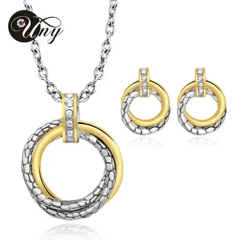 UNY Jewelries Sets Spring Design Rhodium 2 Tone Jewelry Set plated Antique Fashion Jewelries Sets Unique Jewelry Set Free Ship
UNY Jewelries Sets Spring Design Rhodium 2 Tone Jewelry Set plated Antique Fashion Jewelries Sets Unique Jewelry Set Free Ship