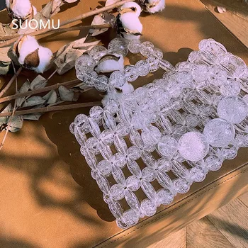 Acrylic clear pearls bag beaded box totes bag women girl party vintage cute plastic transparent handbag 2019 summer new
Acrylic clear pearls bag beaded box totes bag women girl party vintage cute plastic transparent handbag 2019 summer new