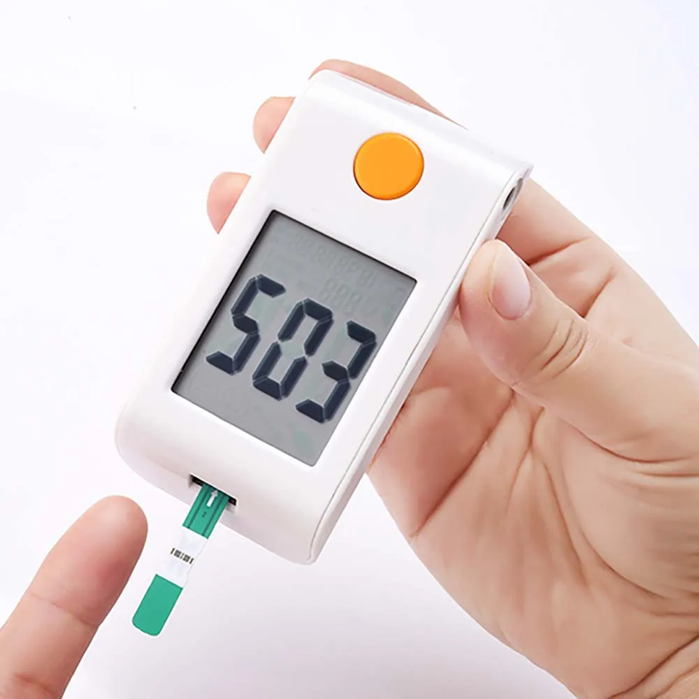 English Guide mmol/L Blood Sugar Tester with Test Strips and Lancets Diabetes GLM-73 Safe Accurate Smart Blood Glucose Meter Kit
English Guide mmol/L Blood Sugar Tester with Test Strips and Lancets Diabetes GLM-73 Safe Accurate Smart Blood Glucose Meter Kit