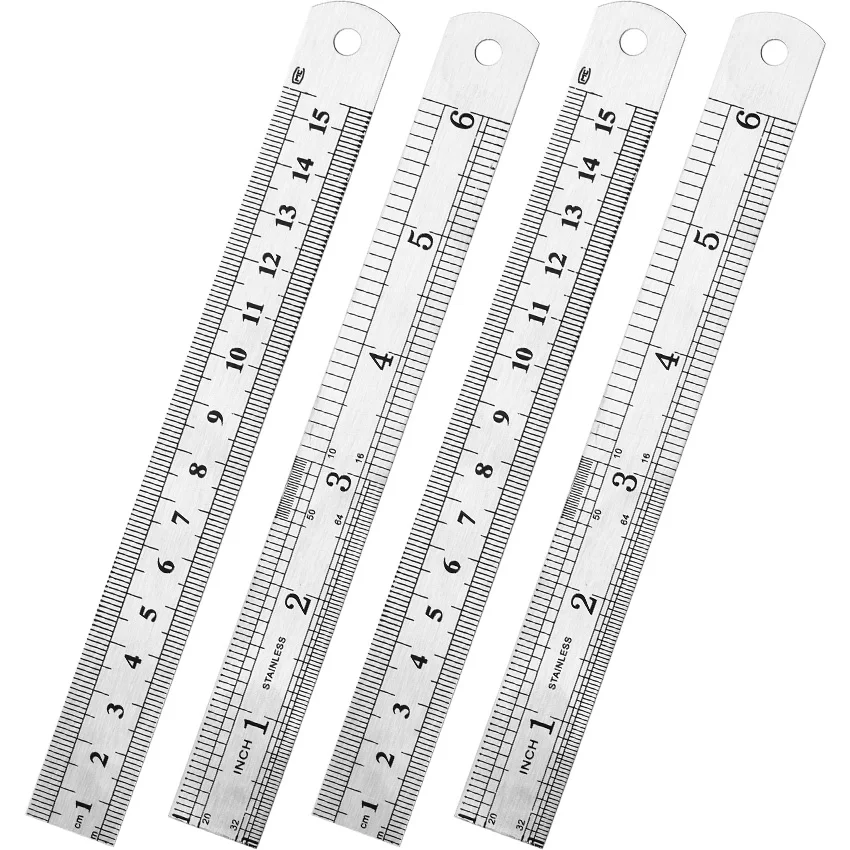 1 PC 15cm 6 Inch Stainless Steel Metal Straight Ruler Precision Double Sided Learning Office Stationery Drafting Supplies
1 PC 15cm 6 Inch Stainless Steel Metal Straight Ruler Precision Double Sided Learning Office Stationery Drafting Supplies