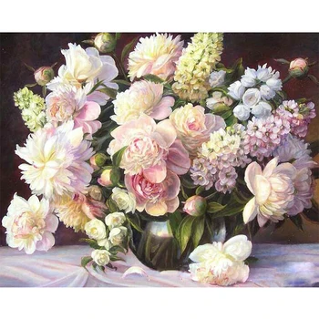 Painting By Numbers DIY Dropshipping 40x50 50x65cm Glass vase in full bloom Flower Canvas Wedding Decoration Art picture Gift
Painting By Numbers DIY Dropshipping 40x50 50x65cm Glass vase in full bloom Flower Canvas Wedding Decoration Art picture Gift