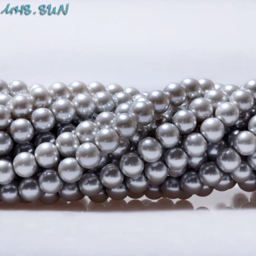 MHS.SUN 3MM-16MM Loose Fake Pearl Silver Gray Color Round Glass Imitation Pearls Hand Craft Spacer Beads For Jewelry Making
MHS.SUN 3MM-16MM Loose Fake Pearl Silver Gray Color Round Glass Imitation Pearls Hand Craft Spacer Beads For Jewelry Making