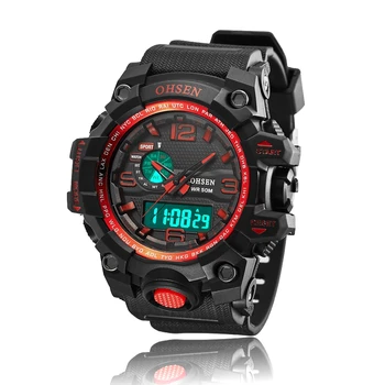 New Fashion Mens Sport Watches Good Quality Waterproof Chronograph Digital Shock Sports Wristwatches for Male LED Quartz Watches
New Fashion Mens Sport Watches Good Quality Waterproof Chronograph Digital Shock Sports Wristwatches for Male LED Quartz Watches