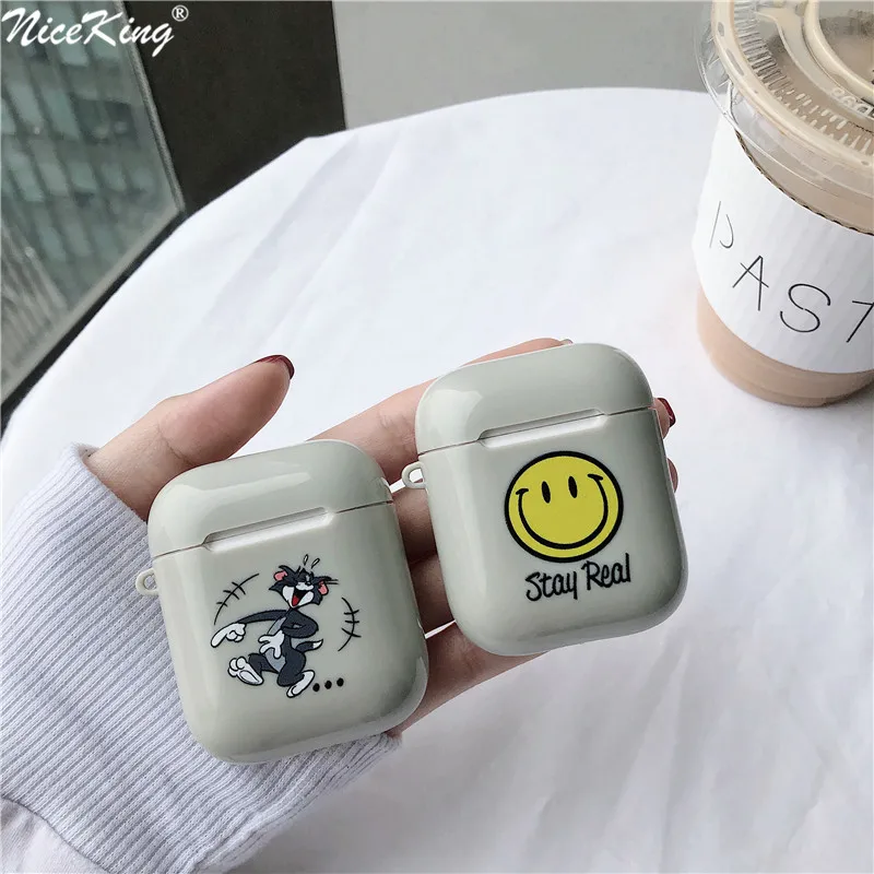 Niceking For Airpods Cute Earphone Case For Apple Airpods Cover Cartoon Tom Cat Airpods Case For iPhone HeadPhone Plastic Case
Niceking For Airpods Cute Earphone Case For Apple Airpods Cover Cartoon Tom Cat Airpods Case For iPhone HeadPhone Plastic Case