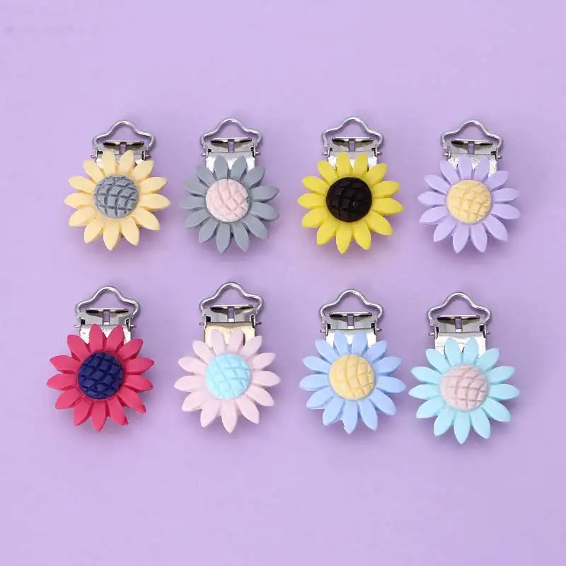 5Pcs Sunflower Pacifier Clip Silicone Bead Baby Teether Teething Accessories Clip
5Pcs Sunflower Pacifier Clip Silicone Bead Baby Teether Teething Accessories Clip