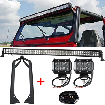 1 x 288W 50'' LED Light Bar + 2 x 18W Light Bar Work Light + YJ Windshield Mounting Brackets for Jeep Wrangler YJ 87-95 4WD SUV
1 x 288W 50'' LED Light Bar + 2 x 18W Light Bar Work Light + YJ Windshield Mounting Brackets for Jeep Wrangler YJ 87-95 4WD SUV