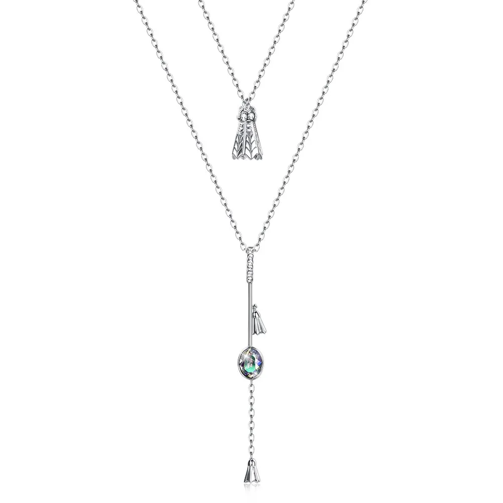 INALIS Crystals from Swarovski 925 Sterling Silver Stack With Badminton Irregular Long Double Pendant Necklaces For Women Gift
INALIS Crystals from Swarovski 925 Sterling Silver Stack With Badminton Irregular Long Double Pendant Necklaces For Women Gift