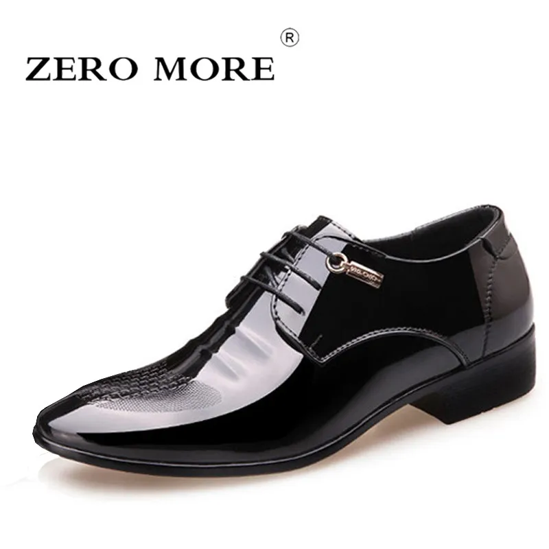 ZERO MORE Mens Shoes Casual Formal Patent Leather Design Shoes Men Lace Up Hot Sale Solid Dress Pointed Toe Derby Shoes
ZERO MORE Mens Shoes Casual Formal Patent Leather Design Shoes Men Lace Up Hot Sale Solid Dress Pointed Toe Derby Shoes