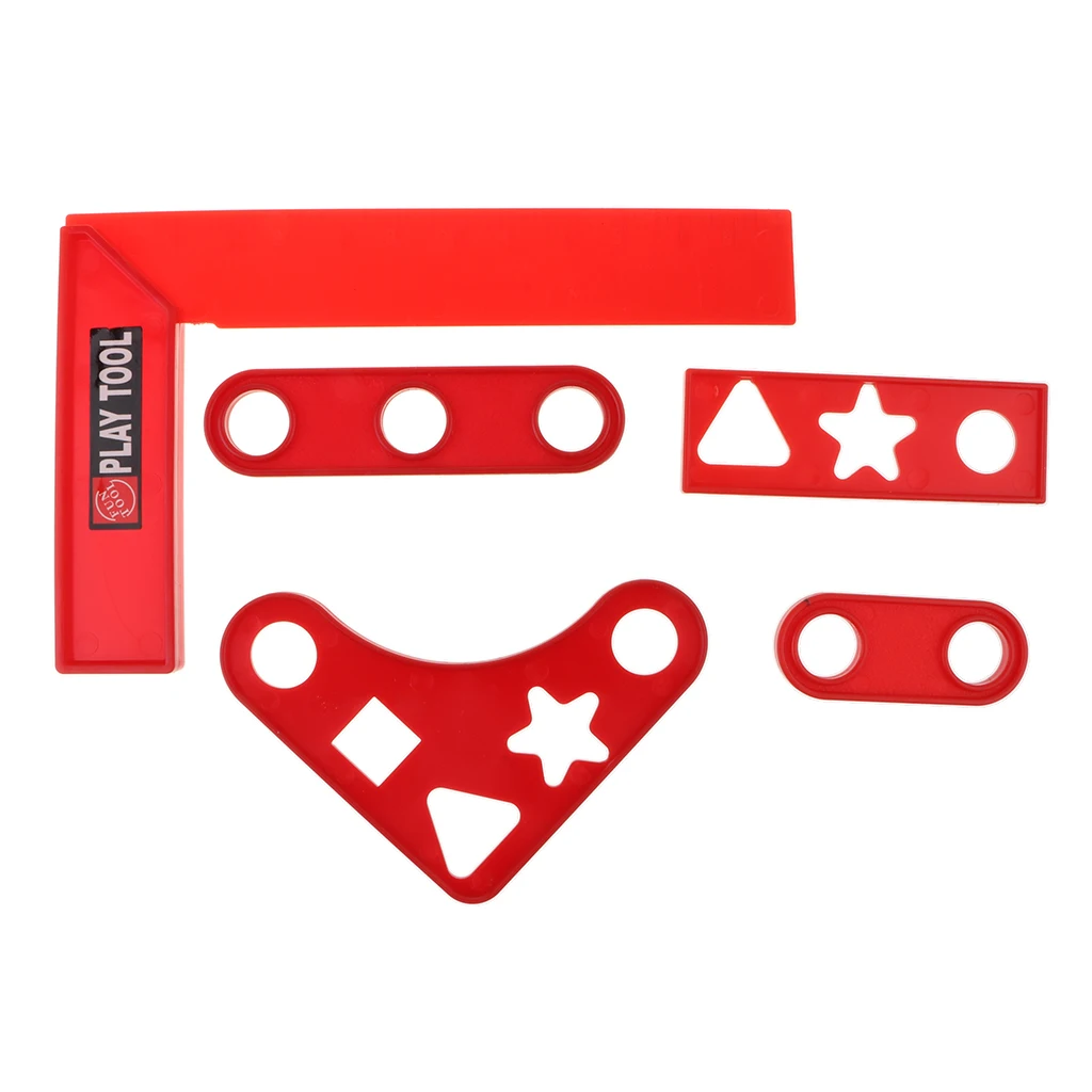 32 Pieces of Plastic Repair Tool Set, with Electric Drill, Safety Helmet, Hammer and Toolbox, Pretend Play Toy for Kids