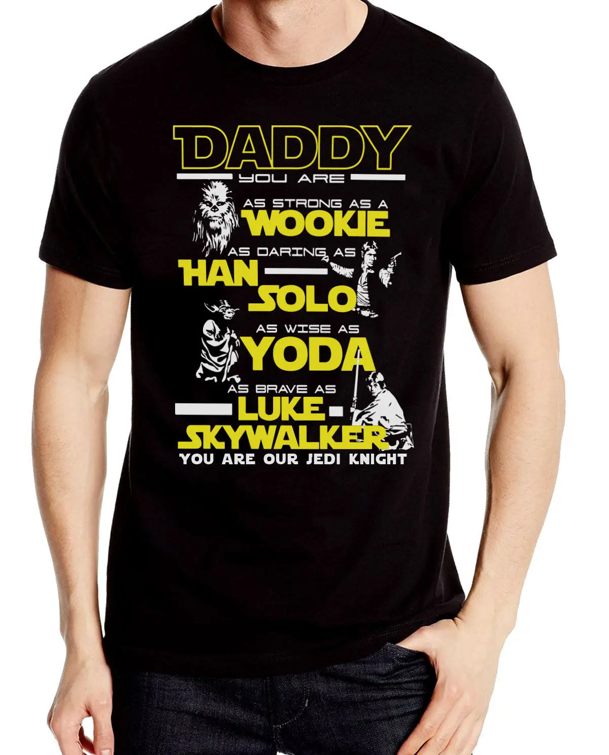 Daddy You Are Our Jedi Knight Fathers Day Star Wars T-Shirt Men'S O-Neck Printed Tee Shirts
Daddy You Are Our Jedi Knight Fathers Day Star Wars T-Shirt Men'S O-Neck Printed Tee Shirts
