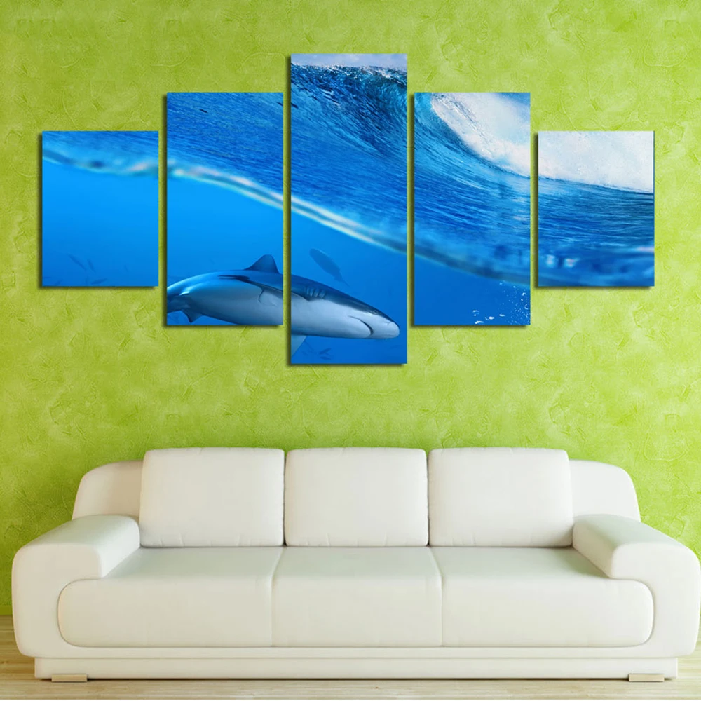 Home Decoration Canvas Cuadros Painting 5 Pieces HD Prints Shark Animal Wall Art For Living Room Modular Pictures Artwork Poster
Home Decoration Canvas Cuadros Painting 5 Pieces HD Prints Shark Animal Wall Art For Living Room Modular Pictures Artwork Poster