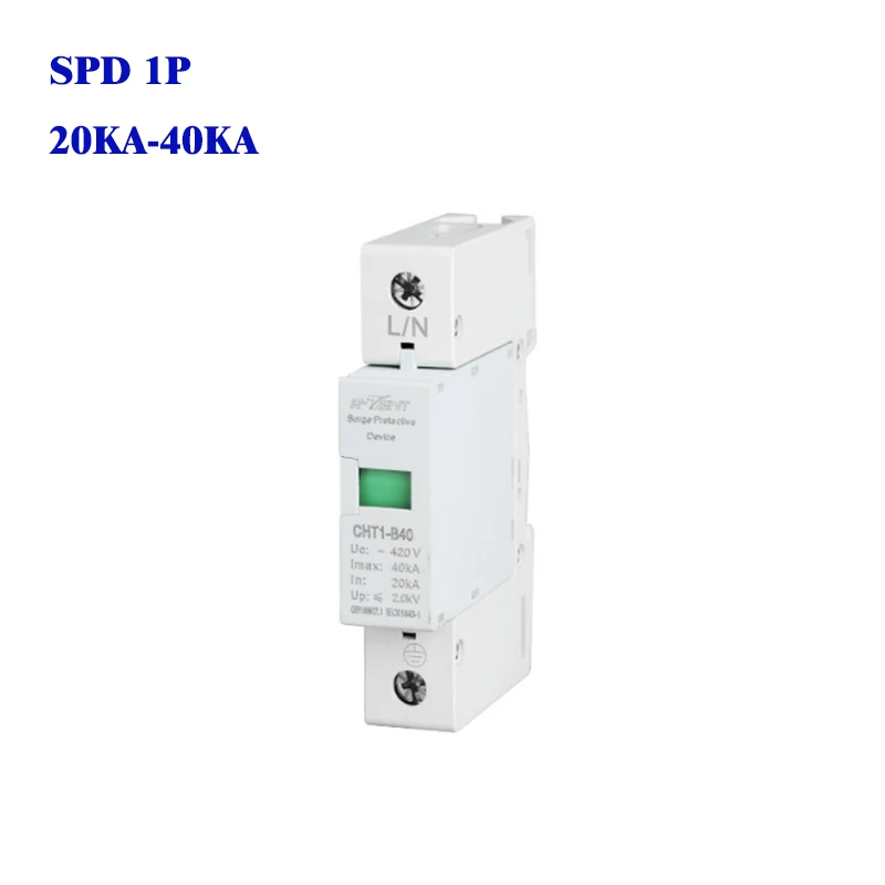 35mm Din Rail Surge Protective Device 20KA 40KA Surge Arrester 1Pole Electrical Lighting-Proof Switch AC220V
35mm Din Rail Surge Protective Device 20KA 40KA Surge Arrester 1Pole Electrical Lighting-Proof Switch AC220V