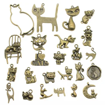100Gram Antique Bronze Color Zinc Alloy Mix Styles Cat Charms Pendant Jewelry Accessories
100Gram Antique Bronze Color Zinc Alloy Mix Styles Cat Charms Pendant Jewelry Accessories