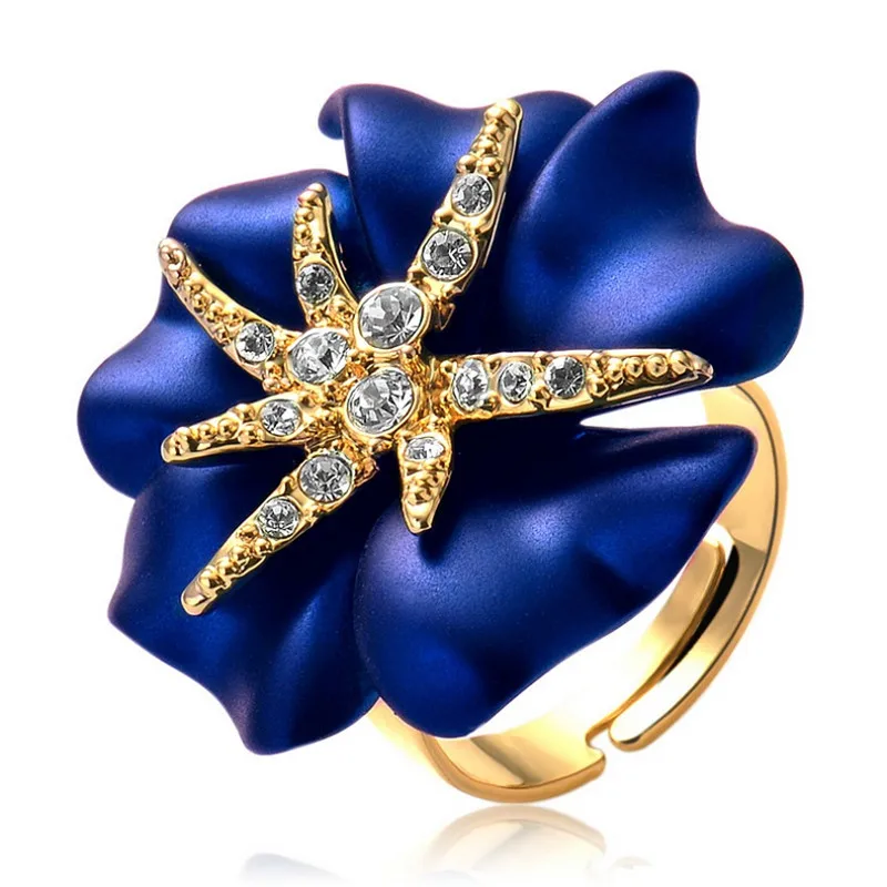 Personalized Starfish Night Gold-Color Enamel Red and Blue Ring Fashion Jewelry Female Ring Bijoux
Personalized Starfish Night Gold-Color Enamel Red and Blue Ring Fashion Jewelry Female Ring Bijoux