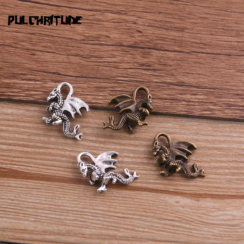 PULCHRITUDE 16PCS 15*21mm Metal Alloy Two Color Animal Charms Gragon Pendants for Jewelry Making DIY Handmade Craft P6739
PULCHRITUDE 16PCS 15*21mm Metal Alloy Two Color Animal Charms Gragon Pendants for Jewelry Making DIY Handmade Craft P6739