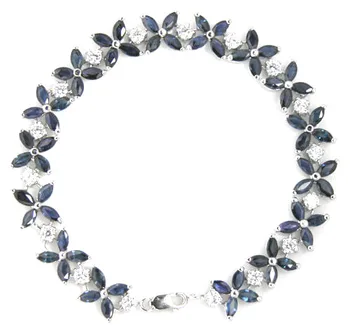 Sapphire chian bracelet Free shipping Natural real sapphire 925 sterling silver chain bracelets 0.13ct*64 pcs gems XY#18120204
Sapphire chian bracelet Free shipping Natural real sapphire 925 sterling silver chain bracelets 0.13ct*64 pcs gems XY#18120204