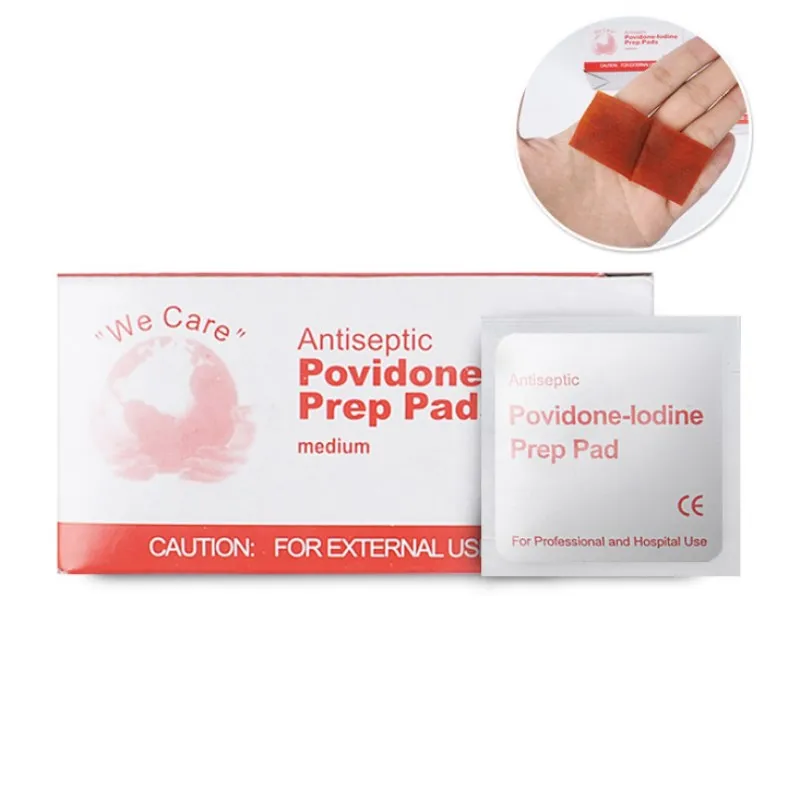 100Pcs 6x3cm Iodine Swab Pads Piece Wipe Antiseptic Skin Cleansing Care First Aid Sterilization Iodophor Cotton Sheet
100Pcs 6x3cm Iodine Swab Pads Piece Wipe Antiseptic Skin Cleansing Care First Aid Sterilization Iodophor Cotton Sheet