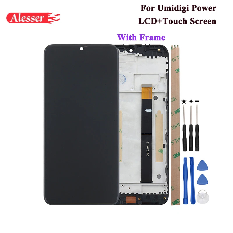 Alesser For UMI Umidigi Power LCD Display and Touch Screen 6.3'' With Frame Assembly Tested Repair Parts With Tools And Adhesive
Alesser For UMI Umidigi Power LCD Display and Touch Screen 6.3'' With Frame Assembly Tested Repair Parts With Tools And Adhesive