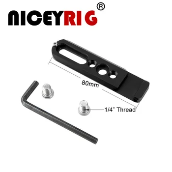 NICEYRIG 80mm NATO Railway with Cold Shoe Mount 1/4" Screw Camera Cage Extension NATO Clamp Rail Install LED Light Microphone
NICEYRIG 80mm NATO Railway with Cold Shoe Mount 1/4" Screw Camera Cage Extension NATO Clamp Rail Install LED Light Microphone