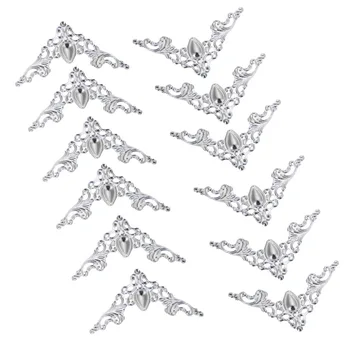 12pcs Fashion Book Scrapbook Album Corner Decorative Protector Cover Metal Book Corner Protector For Jewelry Gift Box
12pcs Fashion Book Scrapbook Album Corner Decorative Protector Cover Metal Book Corner Protector For Jewelry Gift Box