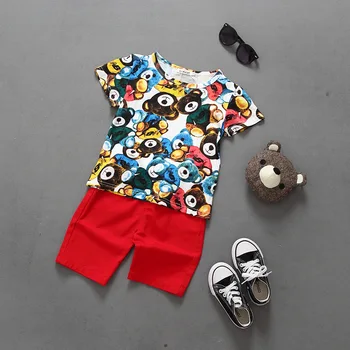 Summer clothing children suit boys fashion 2 pcs suit cartoon floral T-shirt+short pants kids outfits 1~7Y 5 set/l
Summer clothing children suit boys fashion 2 pcs suit cartoon floral T-shirt+short pants kids outfits 1~7Y 5 set/l