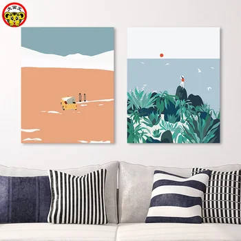 DIY painting by numbers landscape figures modern minimalist small fresh illustration decorative painting own decompression
DIY painting by numbers landscape figures modern minimalist small fresh illustration decorative painting own decompression