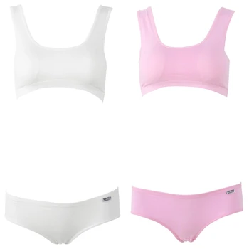 Girls Bra Sets Training Bra Pantie 2pcs Set Puberty Kid Soft Cotton Underwear Set Clothes
Girls Bra Sets Training Bra Pantie 2pcs Set Puberty Kid Soft Cotton Underwear Set Clothes